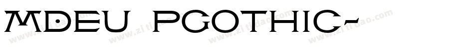 MDEu PGothic字体转换